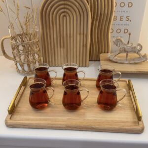 سینی دسته طلایی رابر